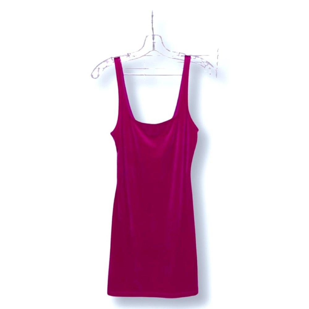 Urban Outfitters magenta velvet dress size S